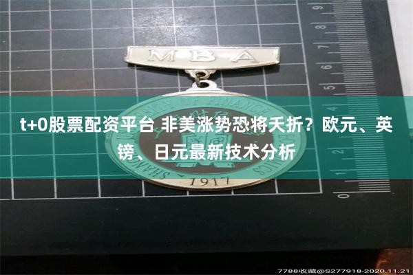 t+0股票配资平台 非美涨势恐将夭折？欧元、英镑、日元最新技术分析